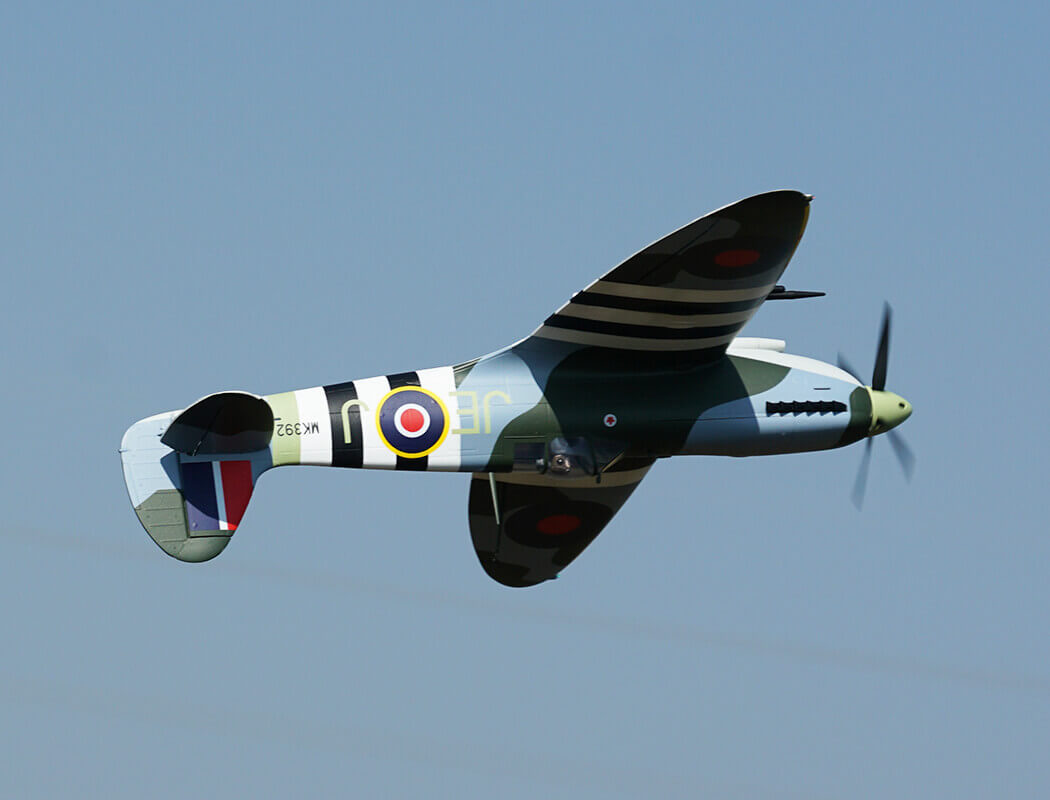 XFLY SUPERMARINE SPITFIRE MKIX GREEN 1200MM NO LANDING GEAR WITHOUT TX/RX/BAT