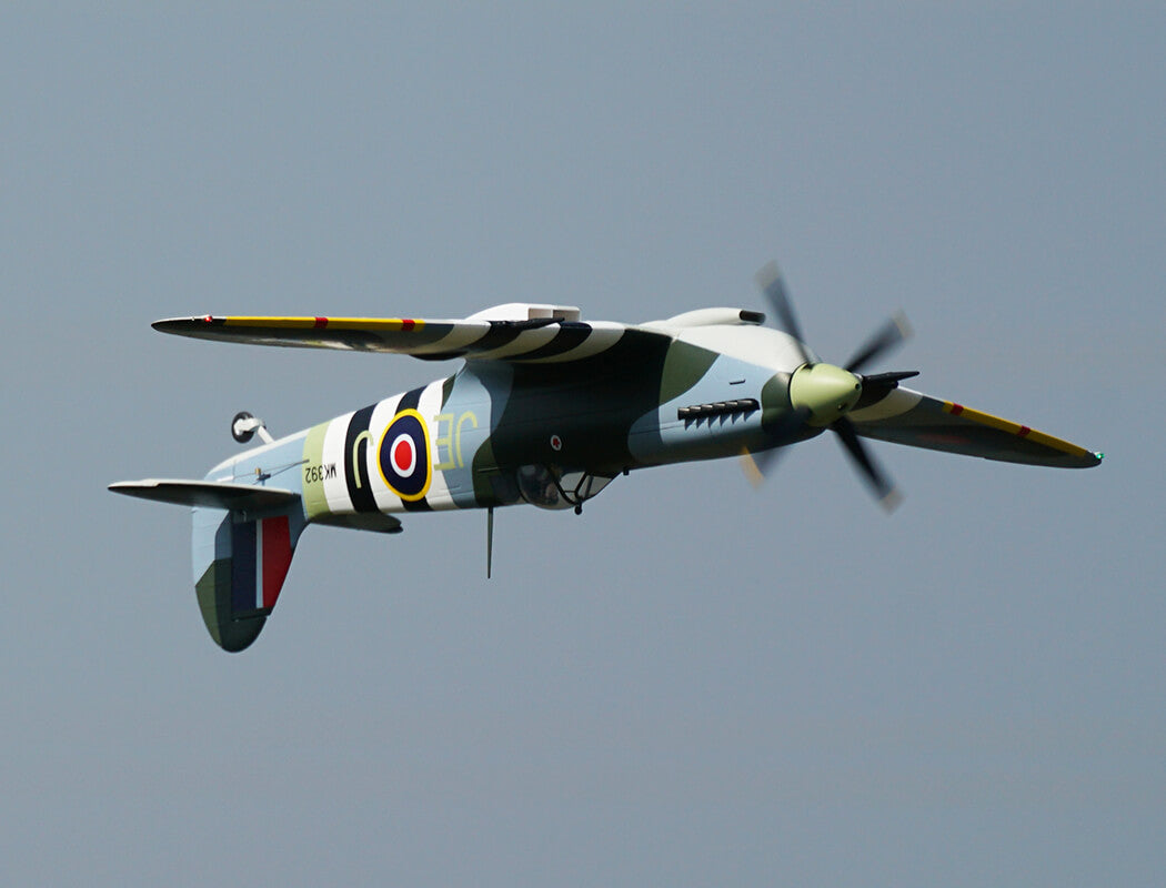 XFLY SUPERMARINE SPITFIRE MKIX GREEN 1200MM WITHOUT TX/RX/BATT