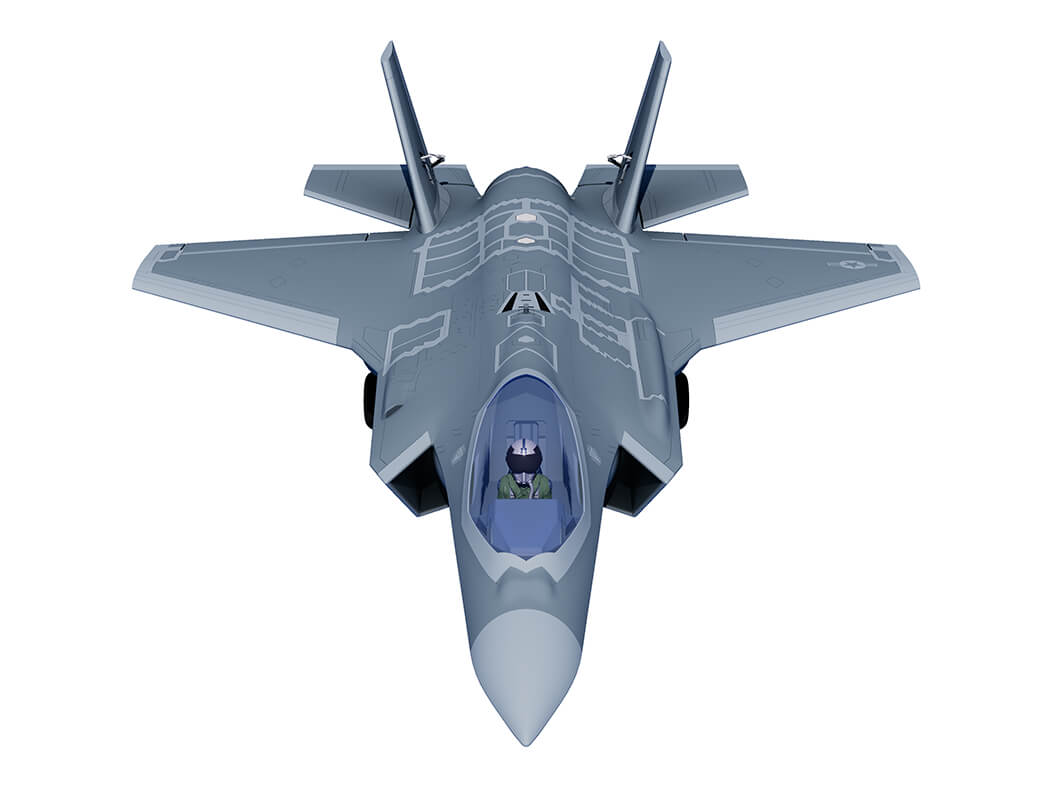 XFLY 64MM F-35 LIGHTNING EDF 750MM NO RETRACT WITHOUT TX/RX/BATT