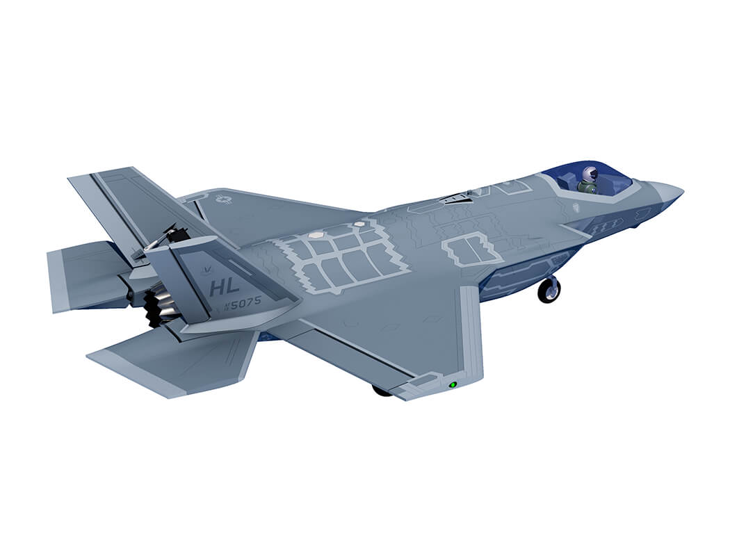XFLY 64MM F-35 LIGHTNING EDF 750MM WITH RETRACT WITHOUT TX/RX/BATT