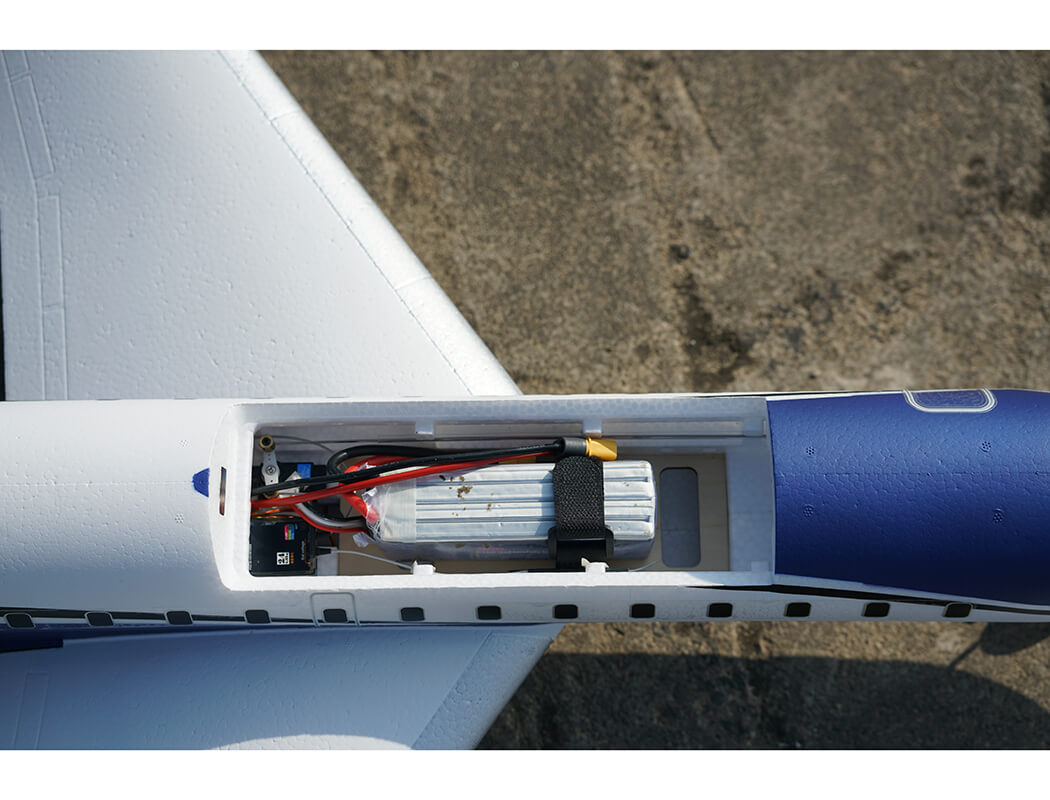 XFLY TWIN 40MM J-65 EDF BUSINESS JET PNP - BLUE