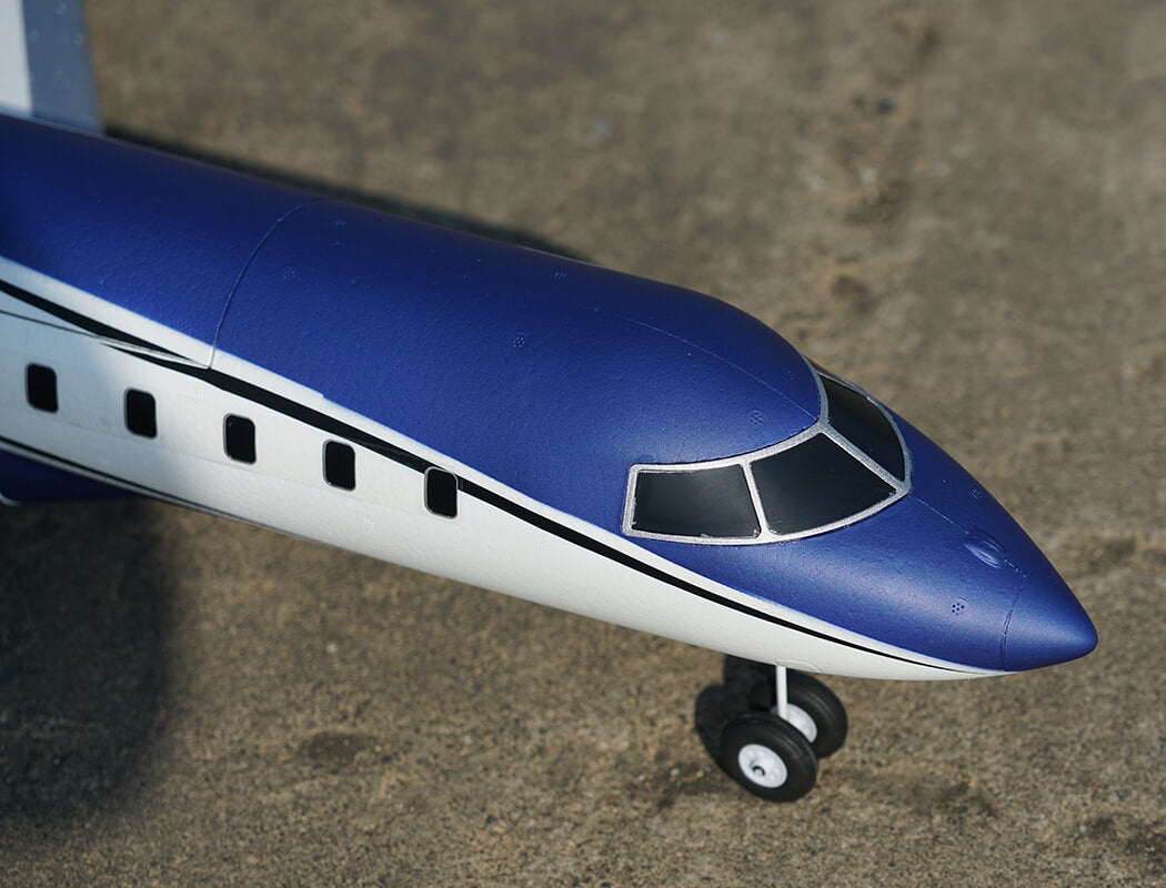 XFLY TWIN 40MM J-65 EDF BUSINESS JET PNP - BLUE