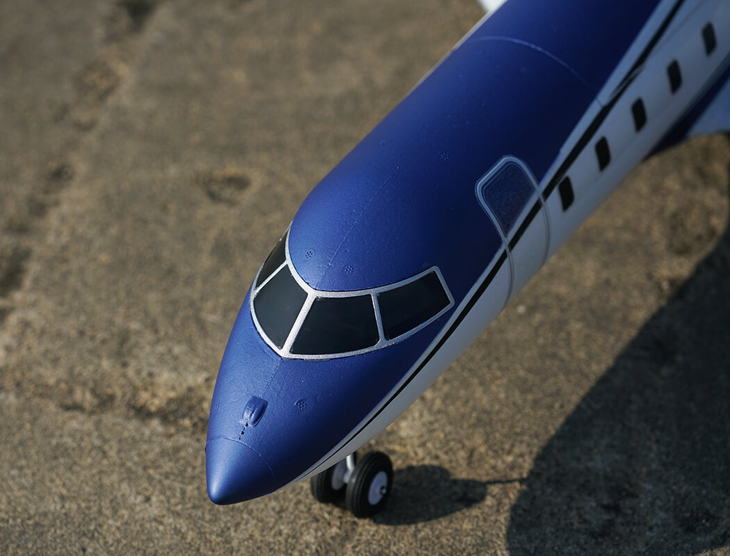 XFLY TWIN 40MM J-65 EDF BUSINESS JET PNP - BLUE