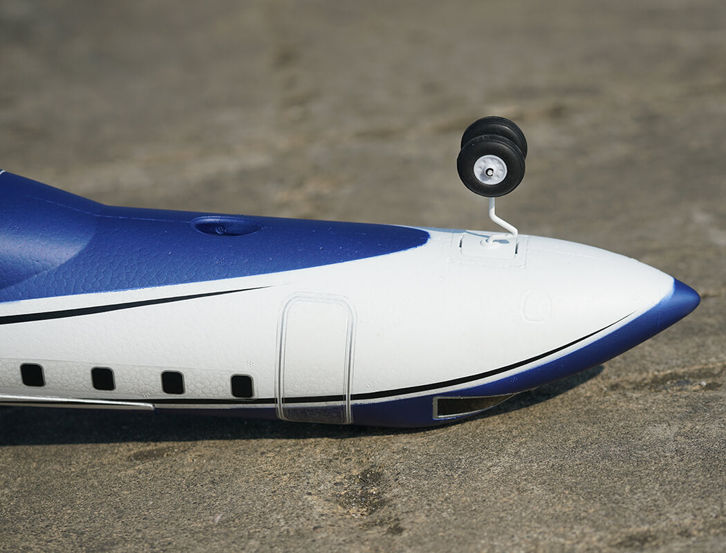 XFLY TWIN 40MM J-65 EDF BUSINESS JET PNP - BLUE