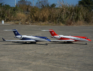XFLY TWIN 40MM J-65 EDF BUSINESS JET PNP - BLUE