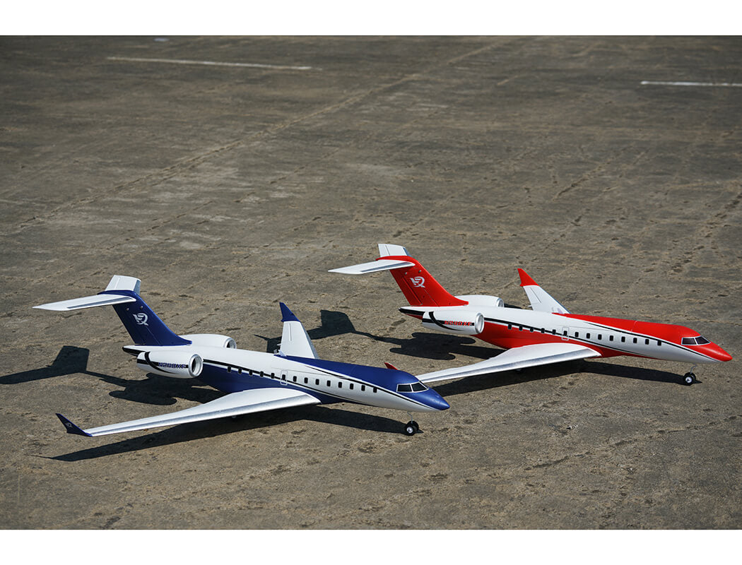 XFLY TWIN 40MM J-65 EDF BUSINESS JET PNP - BLUE