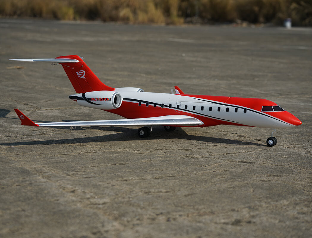 XFLY TWIN 40MM J-65 EDF BUSINESS JET PNP - RED