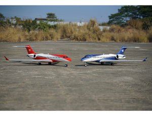 XFLY TWIN 40MM J-65 EDF BUSINESS JET PNP - RED