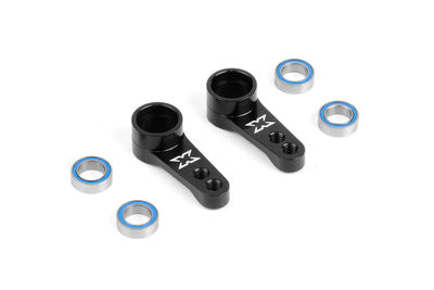 ALU DUAL SERVO SAVER ARM - BLACK + BALL-BEARINGS (2) - RC Hobby Product