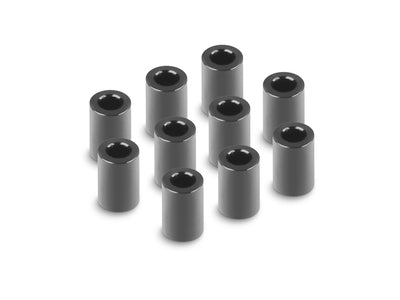ALU BUSHING 3x6x9.0MM - BLACK (10) - RC Hobby Product