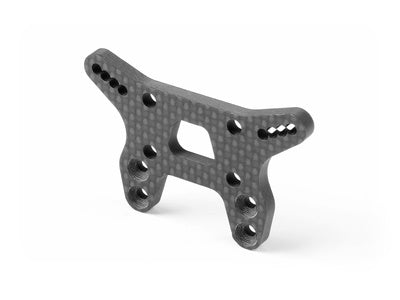 XB2 GRAPHITE SHOCK TOWER FOR BRIDGE UPPER DECK - FRONT - RC Hobby Product
