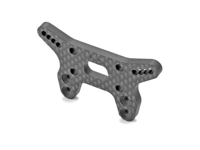 XB2 CARBON SHOCK TOWER FOR BRIDGE UPPER DECK - 2-DOTS - FRONT - RC Hobby Product
