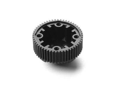 COMPOSITE GEAR DIFFERENTIAL CASE WITH PULLEY 53T - LCG - NARROW - GRAPHITE - RC Hobby Product