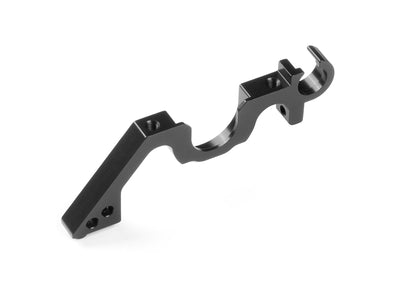 ALU LOWER BULKHEAD REAR - LEFT - BLACK - SWISS 7075 T6 - RC Hobby Product