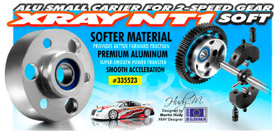 ALU SMALL CARRIER FOR 2-SPEED GEAR (2nd) + BALL-BEARING - SOFT - RC Hobby Product