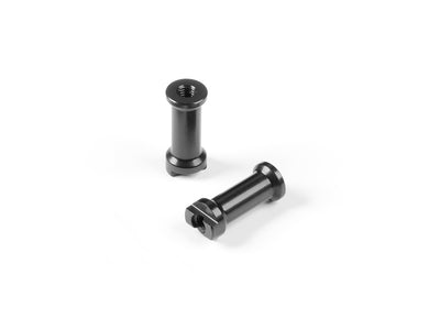 X8 ALU SLOT MOUNT - BLACK - SWISS 7075 T6 (2) - RC Hobby Product