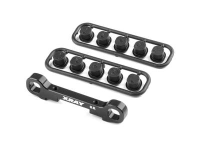 GT'23 ALU REAR LOWER SUSP. HOLDER - REAR - SQUARE ADJ. ROLL-C. - RC Hobby Product