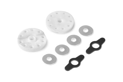 2-WAY FLOW DELRIN SHOCK PISTON 8-H. (1.3MM) & 2-H. (1.2MM) (2) - RC Hobby Product