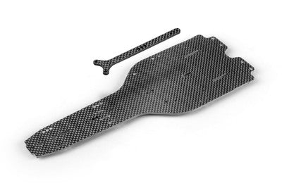 X1'19 GRAPHITE CHASSIS & TOP DECK 2.5MM - ADJ. WHEELBASE - RC Hobby Product