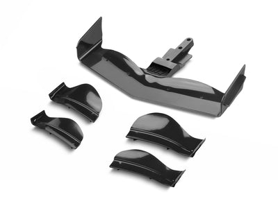 X1 COMPOSITE ADJUSTABLE FRONT WING - BLACK - FLAT DESIGN - RC Hobby Product