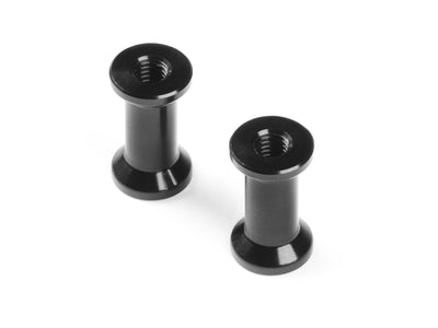 ALU REAR BRACE MOUNT 12MM - BLACK (2) - RC Hobby Product