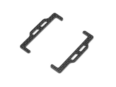 X12'22 GRAPHITE ADJUSTABLE BATTERY HOLDER 1.6MM (2) - RC Hobby Product
