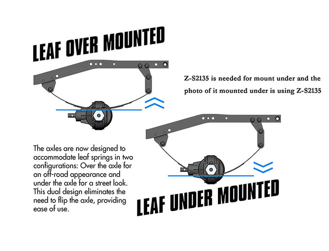 RC4WD YOTA II ULTIMATE SCALE CAST FRONT AXLE (CHROME)