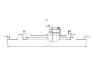 RC4WD BULLY 2 COMPETITION CRAWLER REAR AXLE