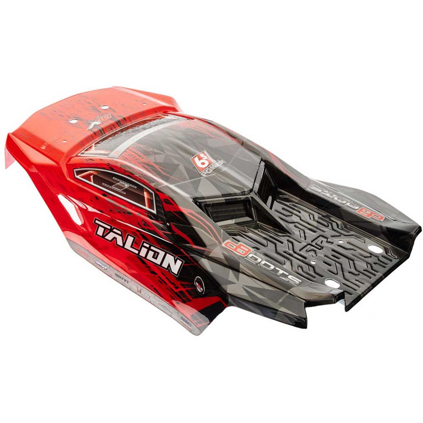 Body Red/Black Pntd W/Decal Talion 6S BLX