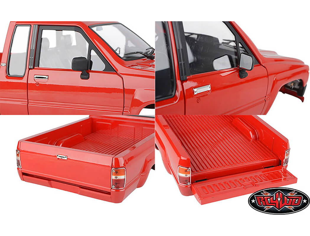 RC4WD 1987 TOYOTA XTRACAB HARD BODY COMPLETE SET (RED)