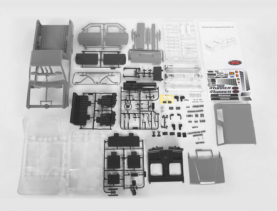 RC4WD 1985 TOYOTA 4RUNNER HARD BODY COMPLETE SET