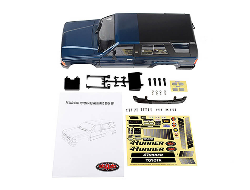 RC4WD 1985 TOYOTA 4RUNNER HARD BODY COMPLETE SET (MEDIUM BLUE)