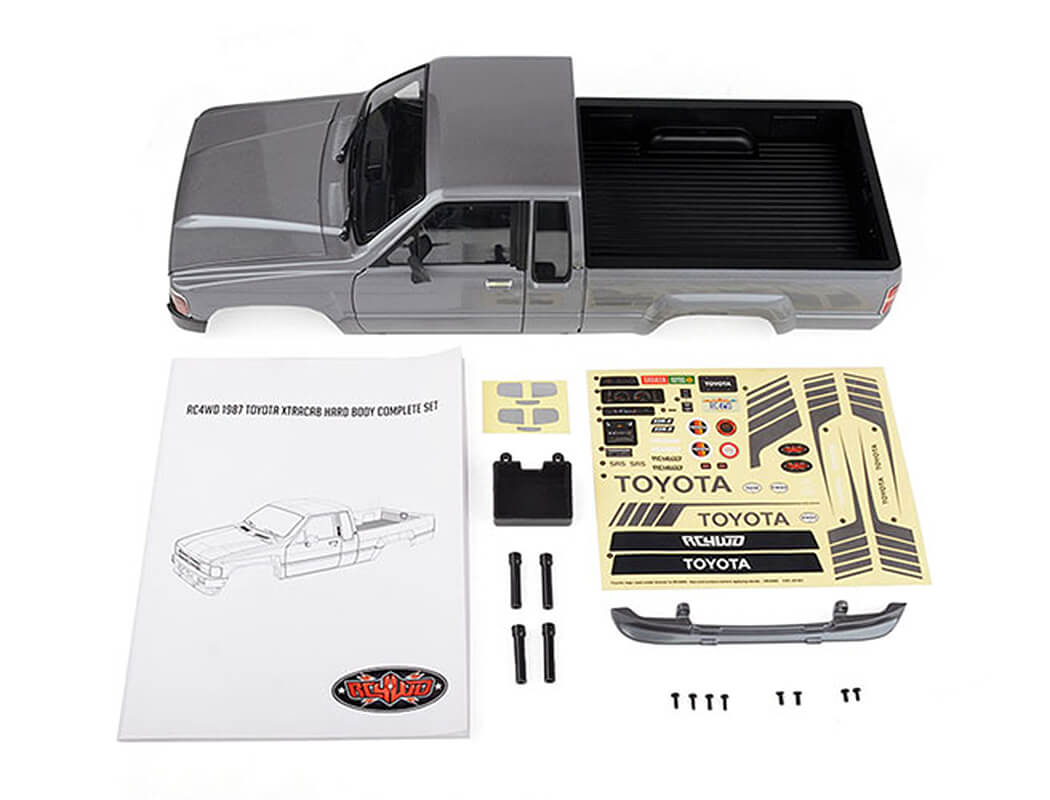 RC4WD 1987 TOYOTA XTRACAB HARD BODY COMPLETE SET (GREY)