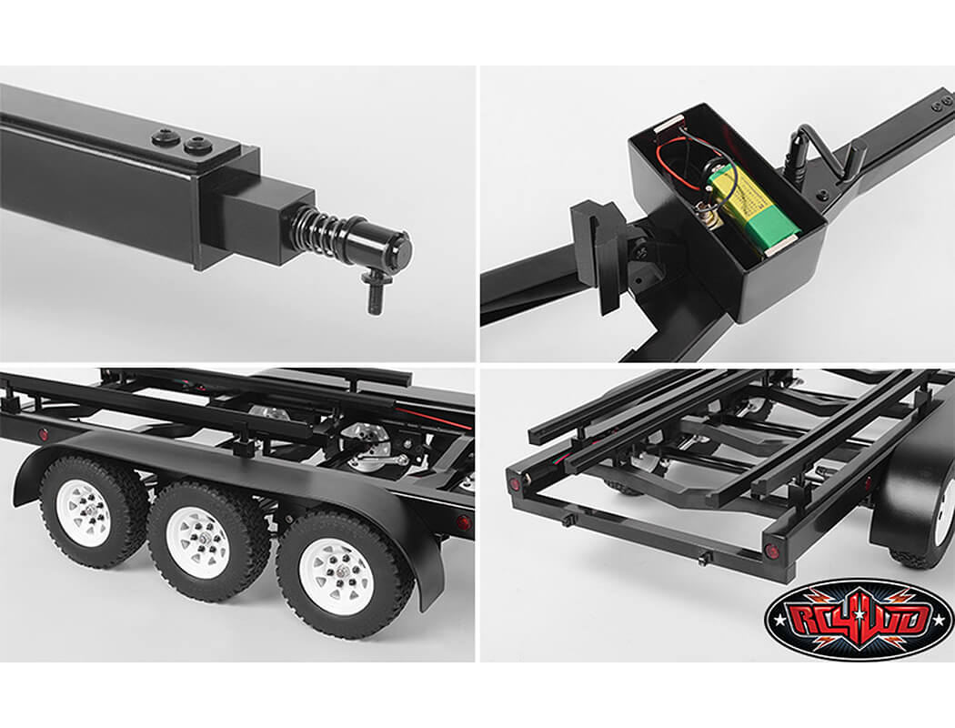 RC4WD BIGDOG 1/10 TRIPLE AXLE SCALE BOAT TRAILER