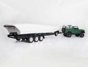 RC4WD BIGDOG 1/10 TRI AXLE WIDEBODY SCALE BOAT TRAILER