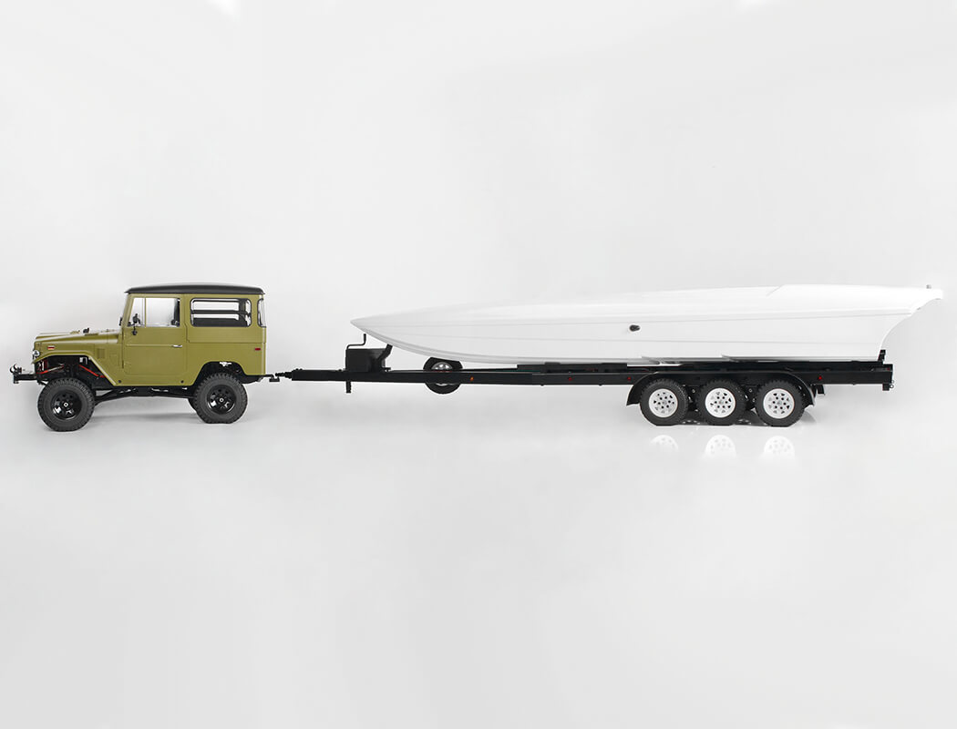RC4WD BIGDOG 1/10 TRI AXLE WIDEBODY SCALE BOAT TRAILER