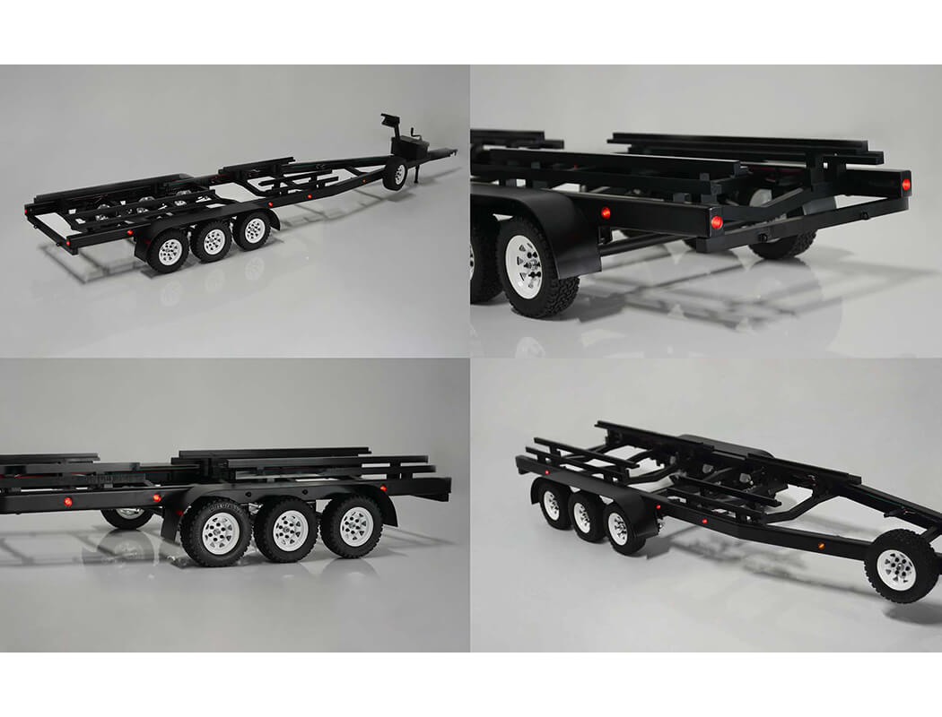 RC4WD BIGDOG 1/10 TRI AXLE WIDEBODY SCALE BOAT TRAILER