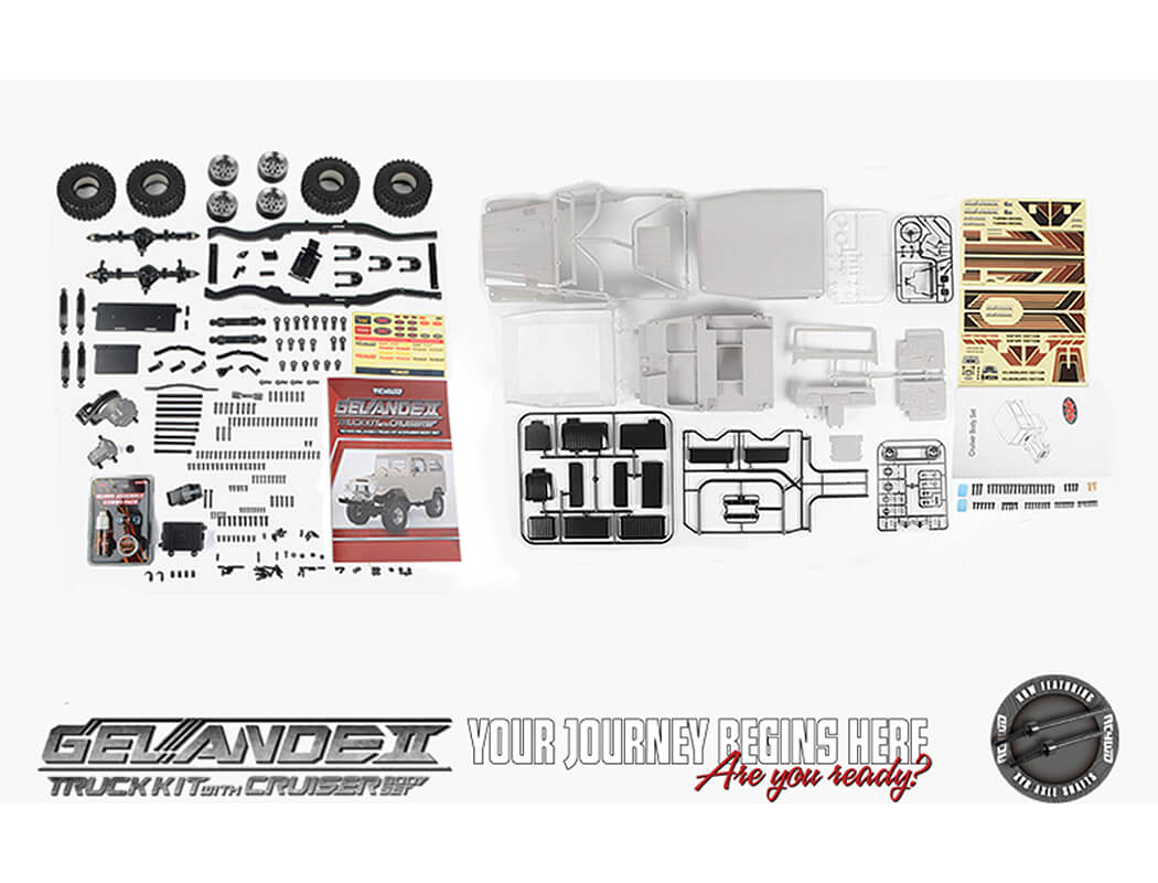 RC4WD GELANDE II TRUCK KIT WITH CRUISER BODY SET 2025