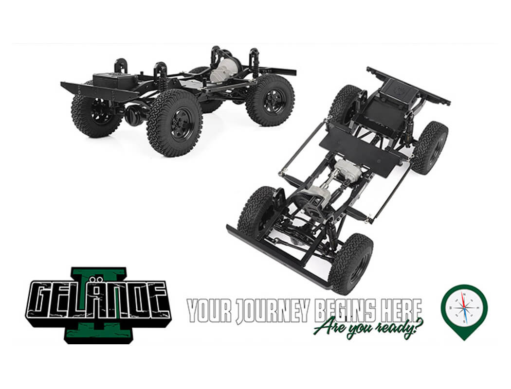 RC4WD GELANDE II TRUCK KIT WITH 2015 LAND ROVER DEFENDER D90