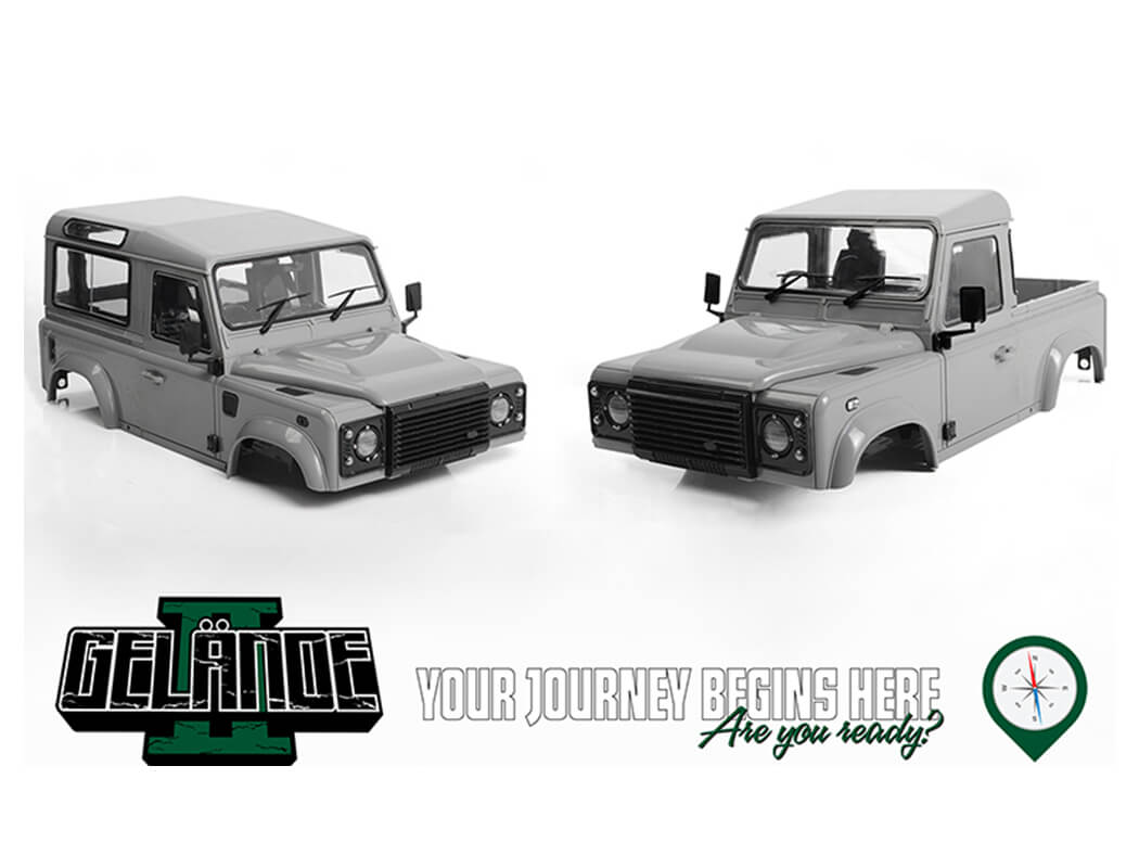 RC4WD GELANDE II TRUCK KIT WITH 2015 LAND ROVER DEFENDER D90