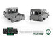 RC4WD GELANDE II TRUCK KIT WITH 2015 LAND ROVER DEFENDER D90