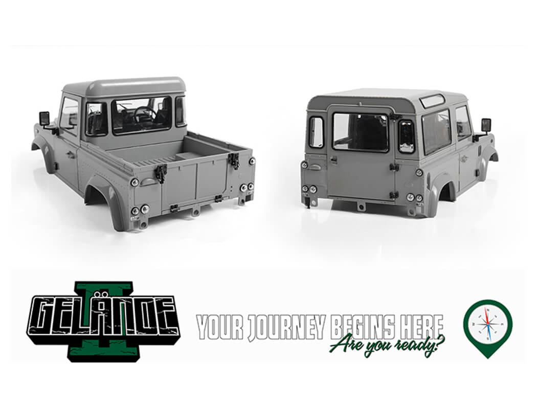 RC4WD GELANDE II TRUCK KIT WITH 2015 LAND ROVER DEFENDER D90
