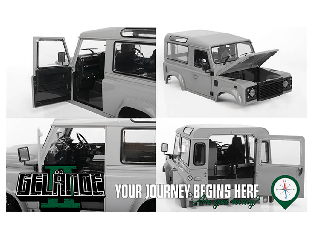 RC4WD GELANDE II TRUCK KIT WITH 2015 LAND ROVER DEFENDER D90