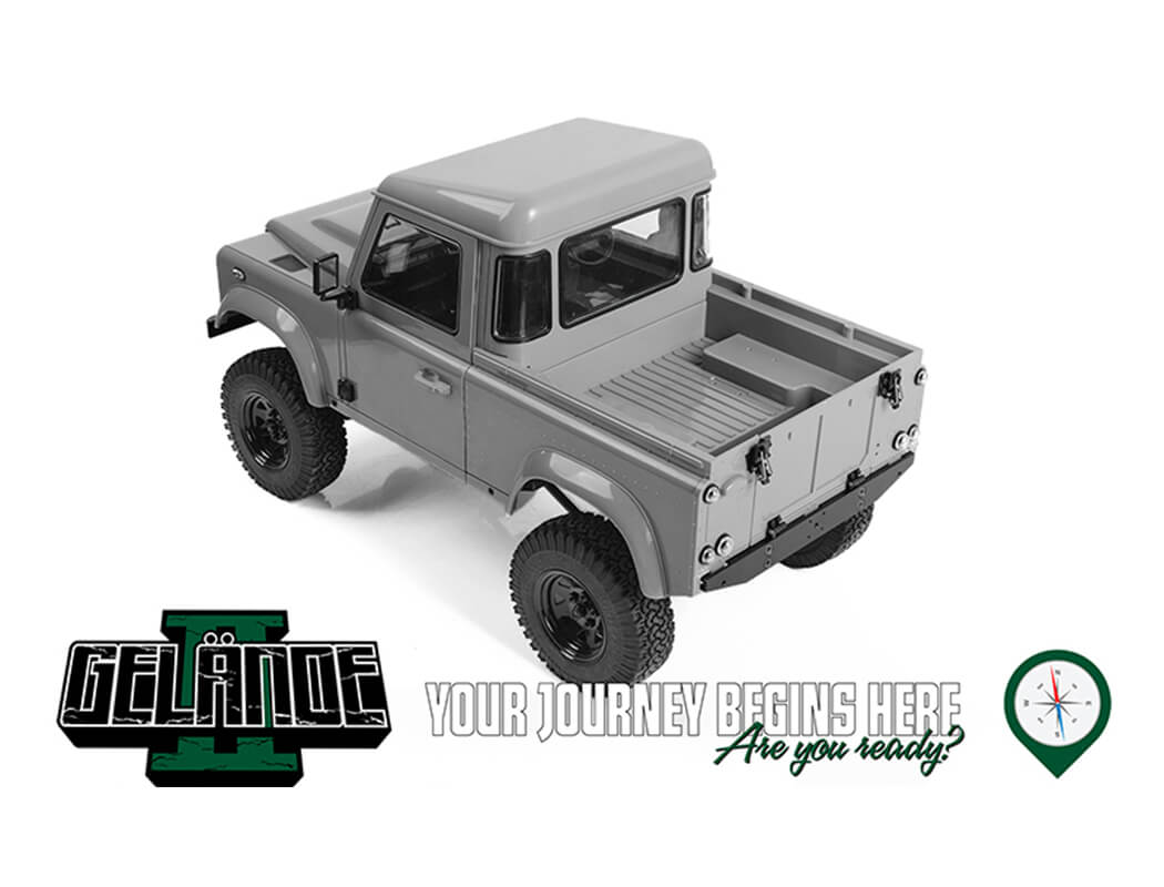 RC4WD GELANDE II TRUCK KIT WITH 2015 LAND ROVER DEFENDER D90