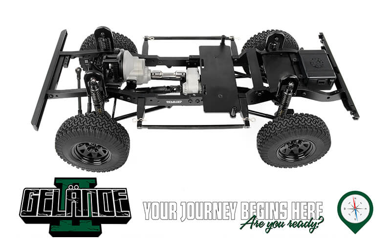 RC4WD GELANDE II TRUCK KIT WITH 2015 LAND ROVER DEFENDER D90