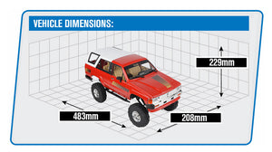 RC4WD TRAIL FINDER 2 RTR W/1985 TOYOTA 4RUNNER HARD BODY SET (RED)