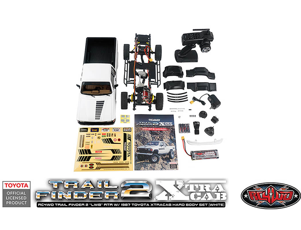 RC4WD TRAILFINDER 2 LWB RTR WITH 1987 TOYOTA XTRACAB HARD BODY