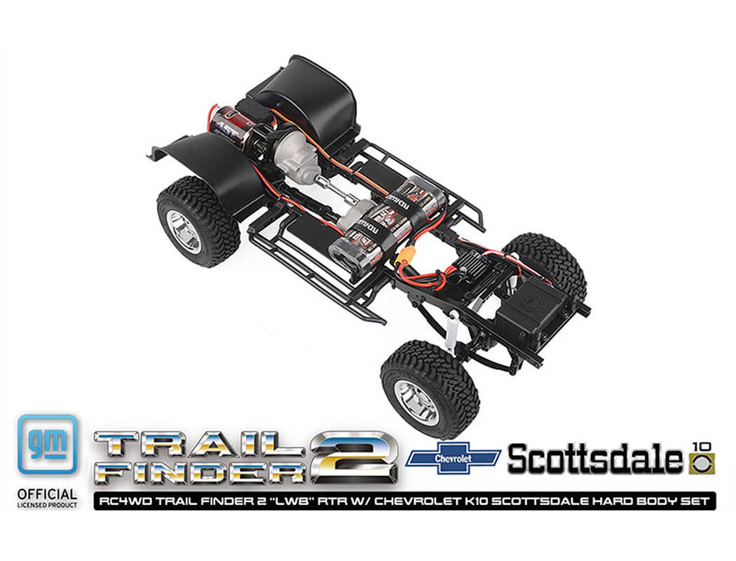 RC4WD TRAIL FINDER 2 LWB RTR WITH CHEVROLET K10 HARD BODY RED