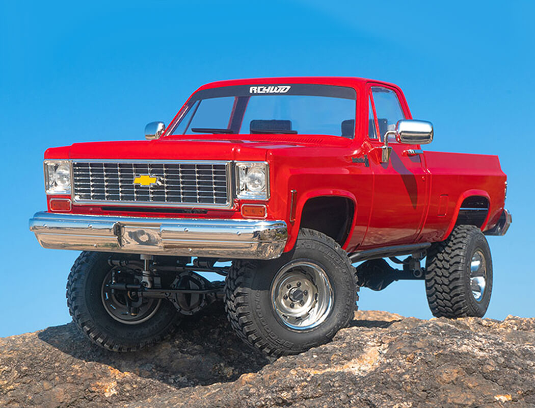 RC4WD TRAIL FINDER 2 LWB RTR WITH CHEVROLET K10 HARD BODY RED