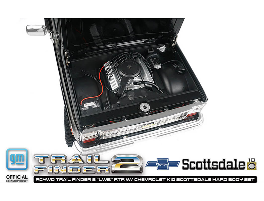 RC4WD TRAIL FINDER 2 LWB RTR W/CHEVROLET K10 HARDBODY BLACK
